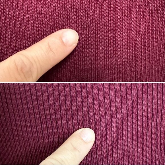 Fashion Nova Burgundy Arie Sweater Mini Dress - Picture 12 of 13